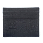 Dior Card Case Gravity Holder Black Calfskin — view 2