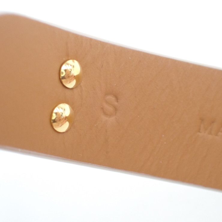 Dior Bracelet 30 Montaigne Beige Leather Gold Double — view 6