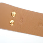 Dior Bracelet 30 Montaigne Beige Leather Gold Double — view 6