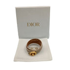 Dior Bracelet 30 Montaigne Beige Leather Gold Double — view 8