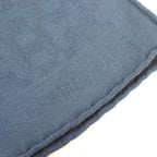 Hermes Scarf Pattern Shawl Navy 48% Cashmere 32% Wool — view 2