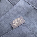Hermes Scarf Pattern Shawl Navy 48% Cashmere 32% Wool — view 5