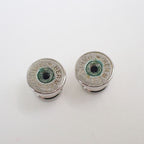 Hermes Earrings Ismu Brown White Buffalo Horn Lacquer Wood Metal — view 4