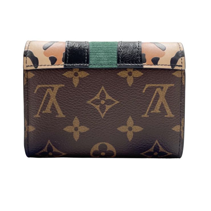 Louis Vuitton Trifold Wallet Portefeuille Victorine Brown Leather — view 2