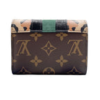 Louis Vuitton Trifold Wallet Portefeuille Victorine Brown Leather — view 2