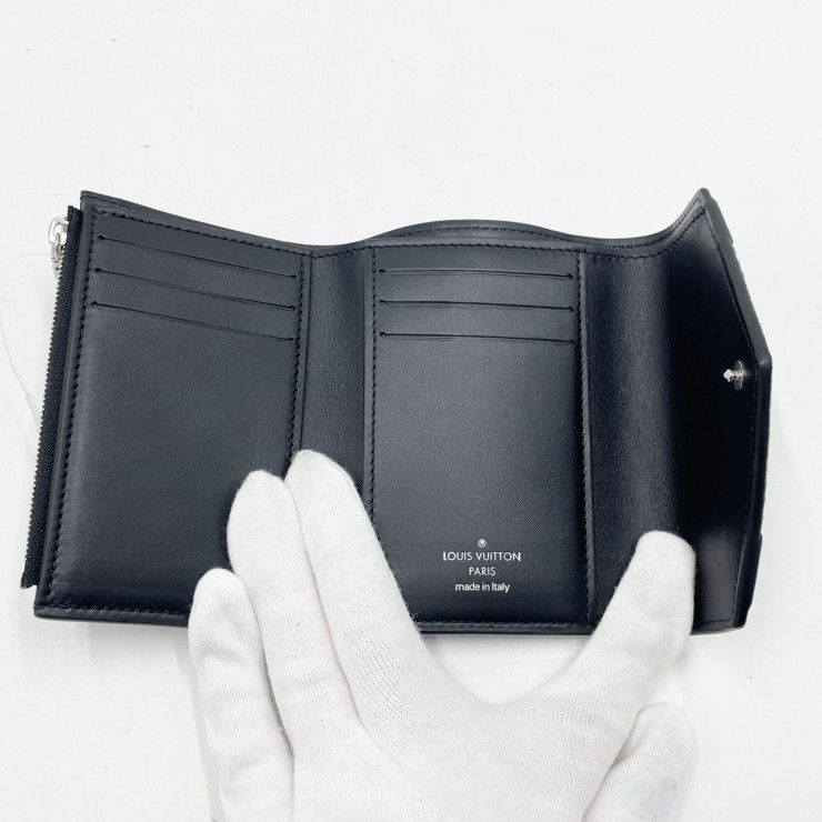 Louis Vuitton Trifold Wallet Portefeuille Victorine Brown Leather — view 6