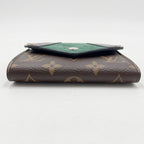 Louis Vuitton Trifold Wallet Portefeuille Victorine Brown Leather — view 3