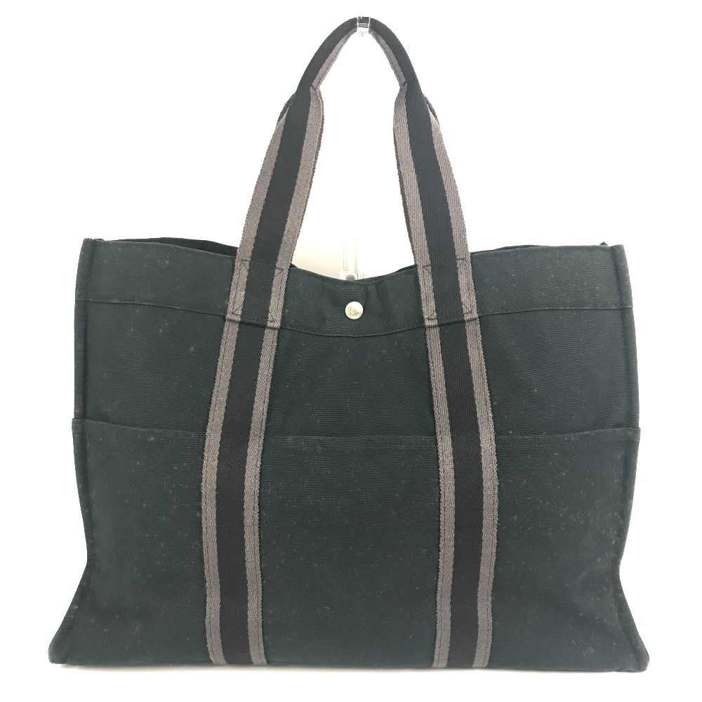 Hermes Shoulder Bag Fourre Tout GM Canvas Black — view 2