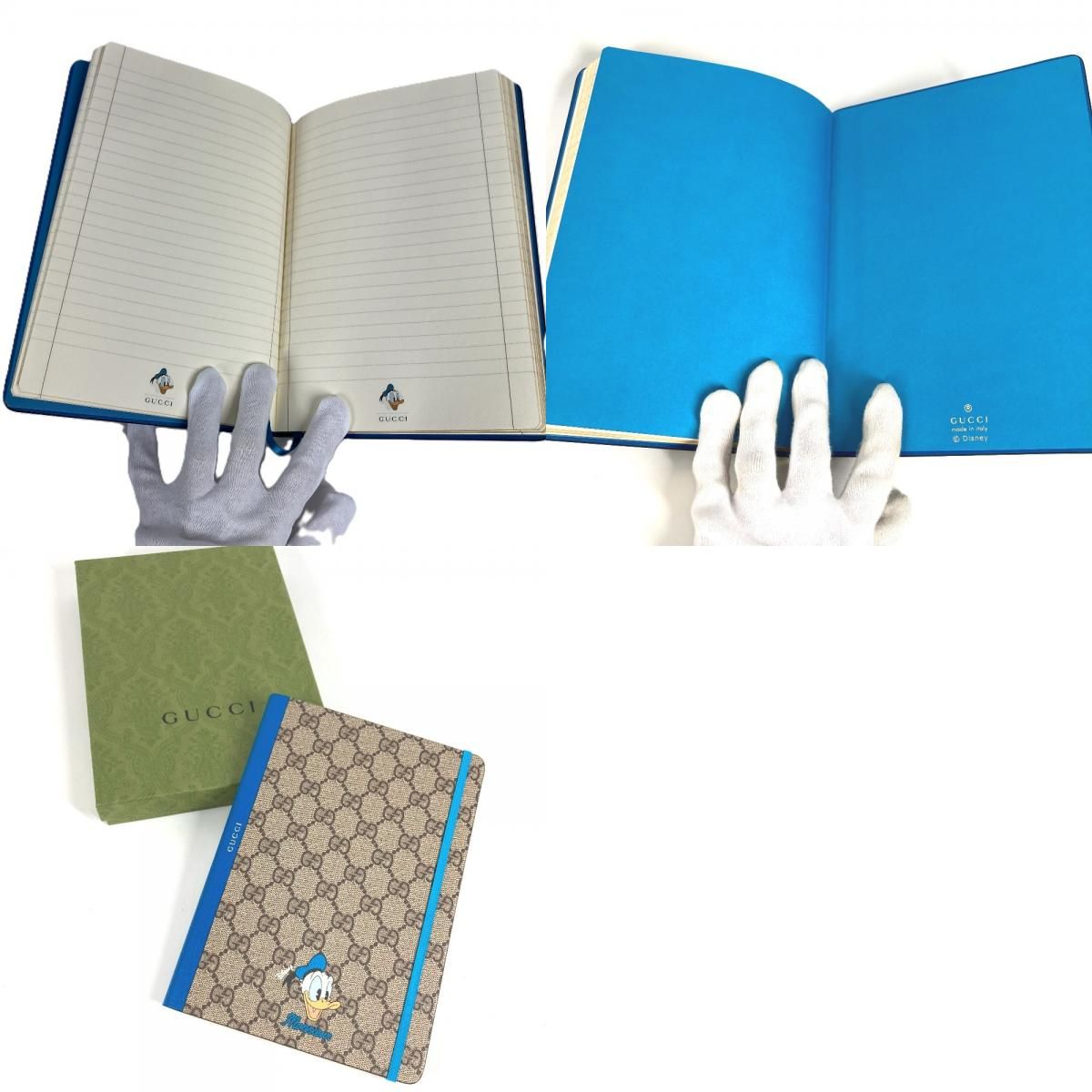 Gucci Notebook Donald Duck GG Supreme Canvas Blue — view 9
