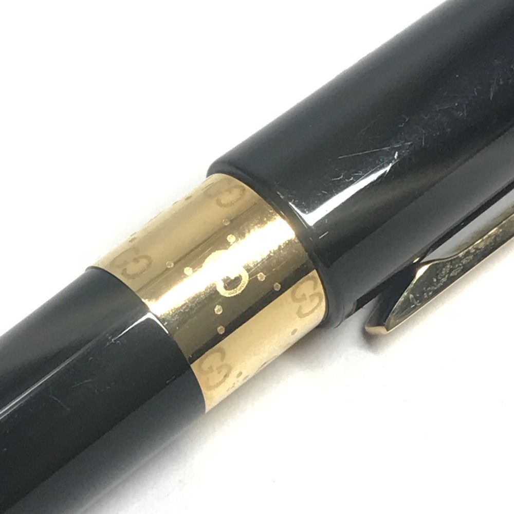 Gucci Ballpoint Pen GG Logo Metal Black — view 8