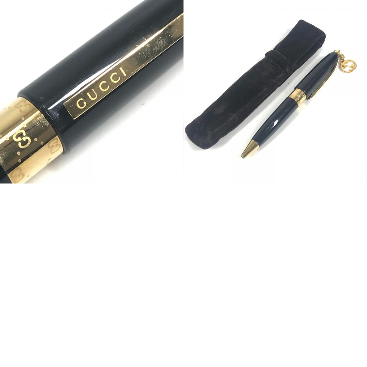 Gucci Ballpoint Pen GG Logo Metal Black — view 9