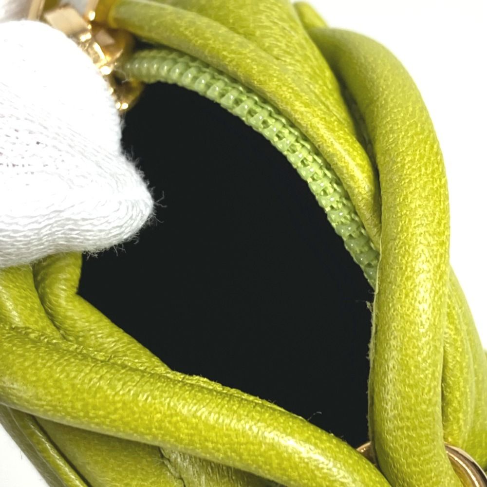 Loewe Key Holder Amazona Shape Anagram Logo Leather Green — view 8
