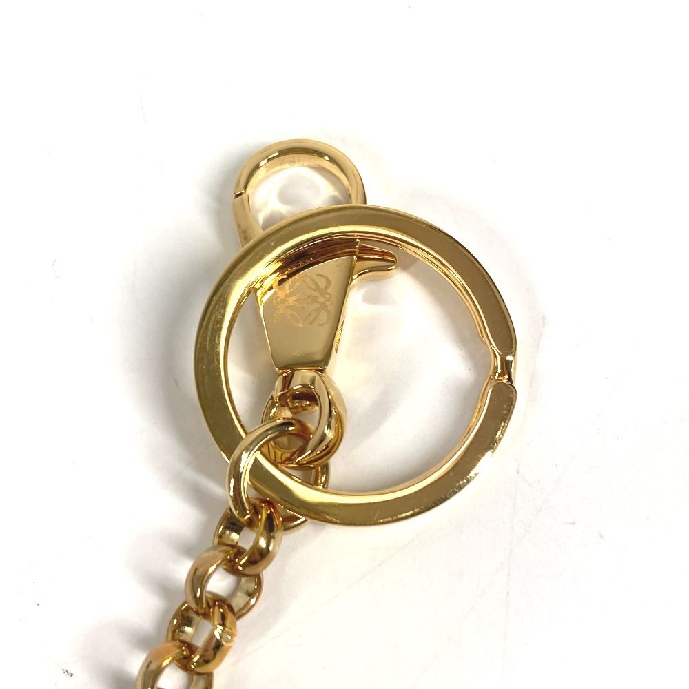 Loewe Key Holder Amazona Shape Anagram Logo Leather Green — view 5