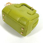 Loewe Key Holder Amazona Shape Anagram Logo Leather Green — view 3