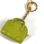 Loewe Key Holder Amazona Shape Anagram Logo Leather Green — view 6