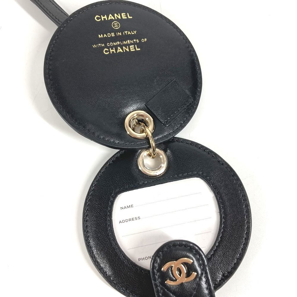 Chanel Key Holder Logo CC Quilted Leather Black — view 6