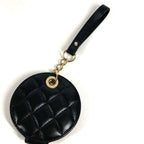 Chanel Key Holder Logo CC Quilted Leather Black — view 4