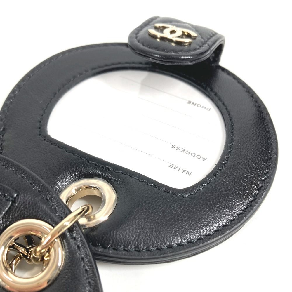 Chanel Key Holder Logo CC Quilted Leather Black — view 7