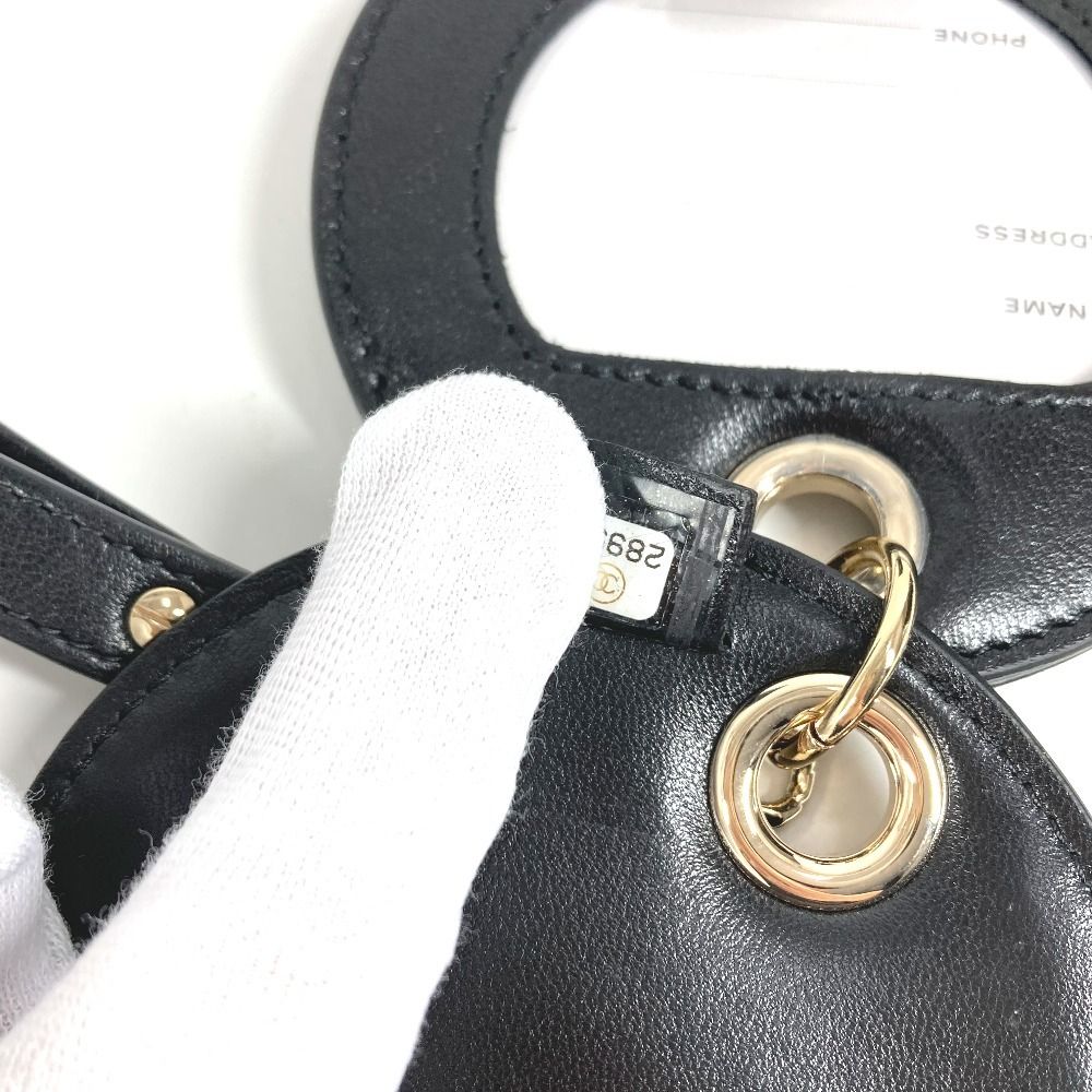 Chanel Key Holder Logo CC Quilted Leather Black — view 8