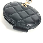 Chanel Key Holder Logo CC Quilted Leather Black — view 5