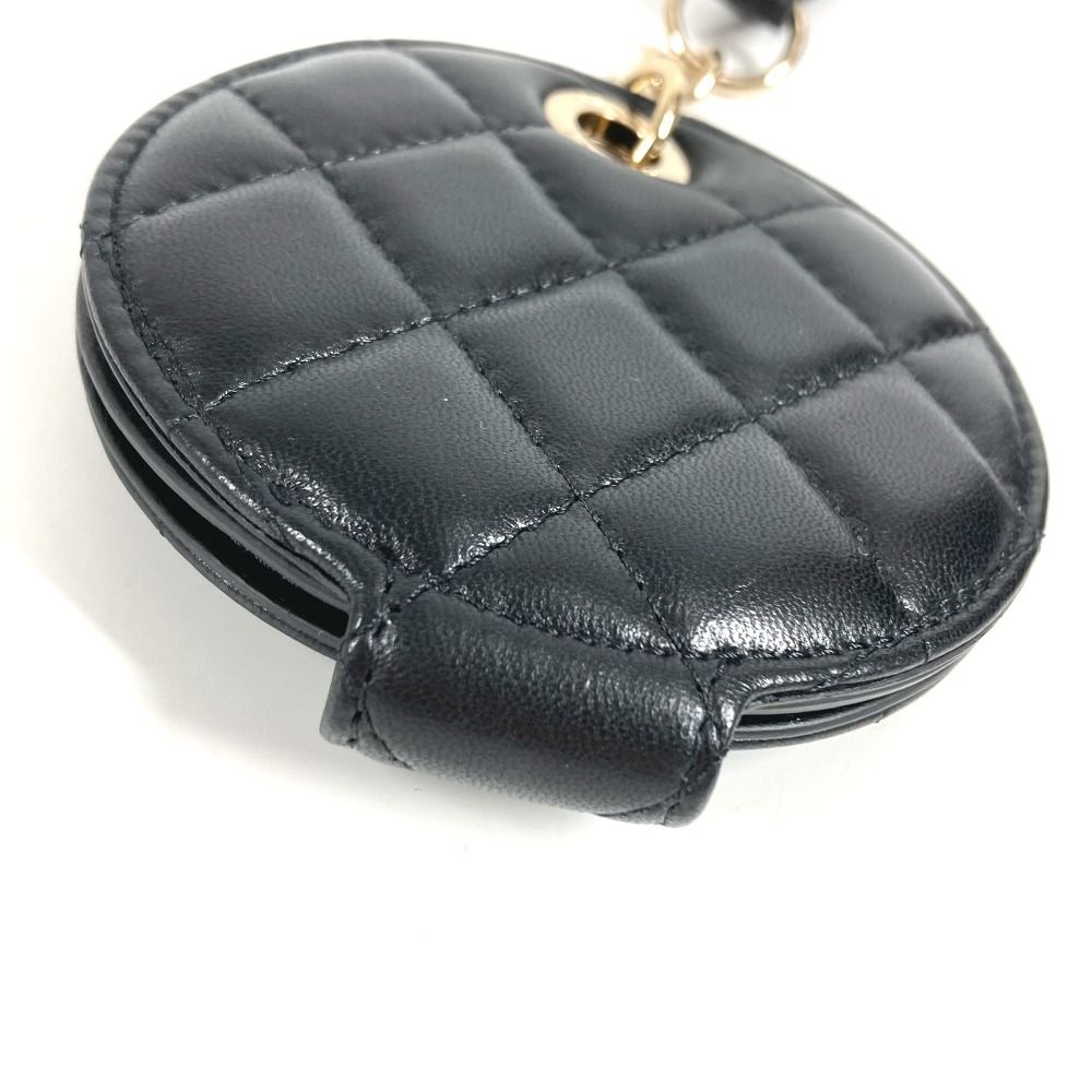 Chanel Key Holder Logo CC Quilted Leather Black — view 5