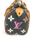 Louis Vuitton Handbag Mini Speedy Monogram Multicolor Canvas Noir Black — view 2