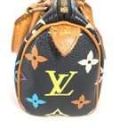 Louis Vuitton Handbag Mini Speedy Monogram Multicolor Canvas Noir Black — view 5