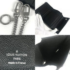 Louis Vuitton Trifold Wallet Chain Chcp Epi Leather Noir — view 8