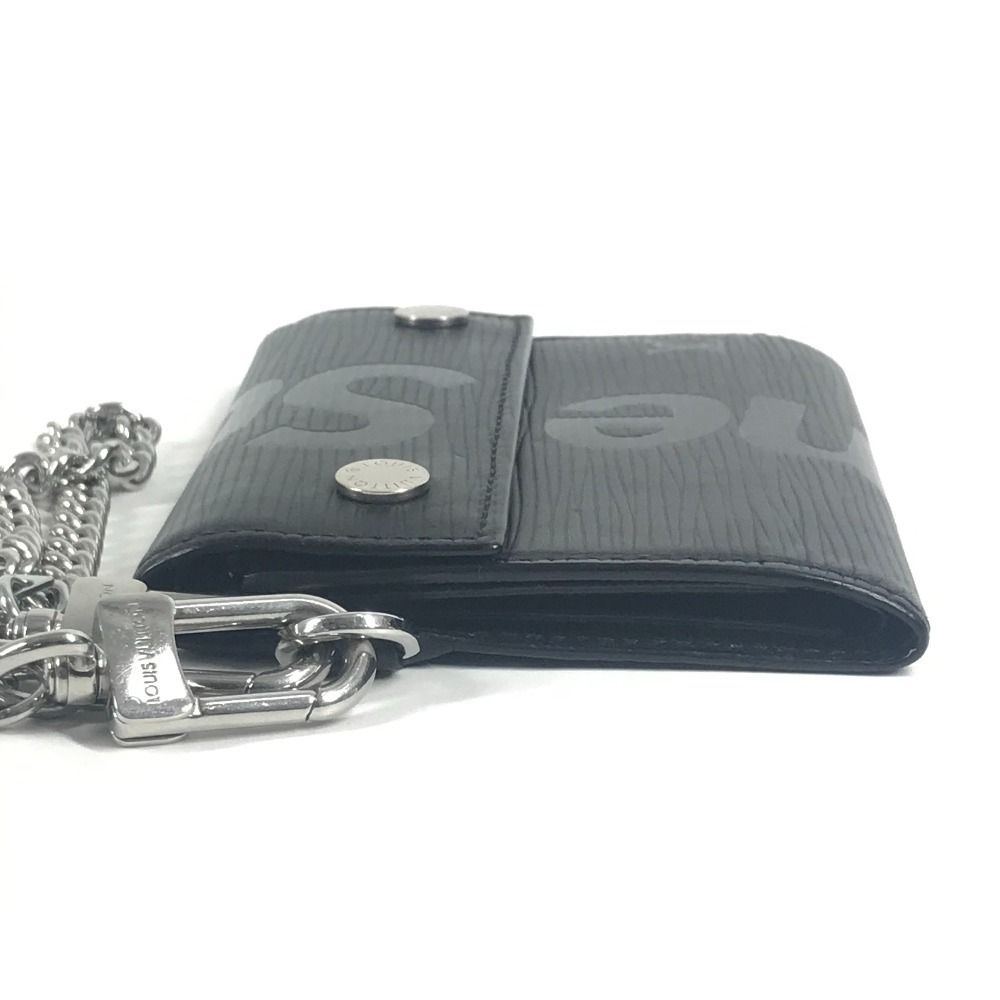 Louis Vuitton Trifold Wallet Chain Chcp Epi Leather Noir — view 4