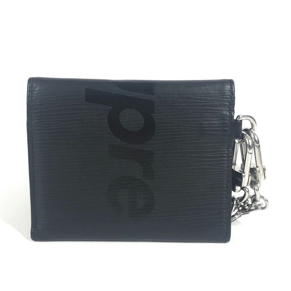 Louis Vuitton Trifold Wallet Chain Chcp Epi Leather Noir — view 2