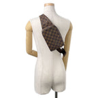 Louis Vuitton Belt Bag Damier Ebene Brown Red — view 5