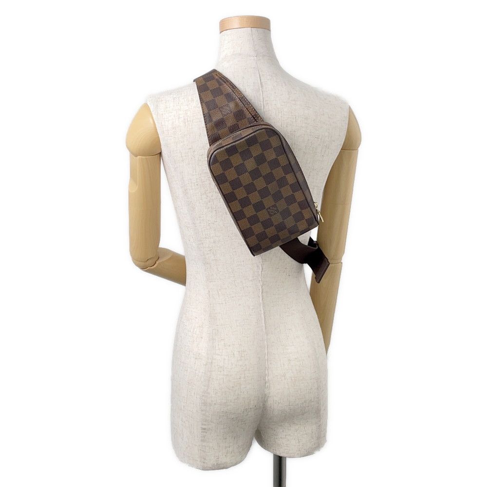 Louis Vuitton Belt Bag Damier Ebene Brown Red — view 5