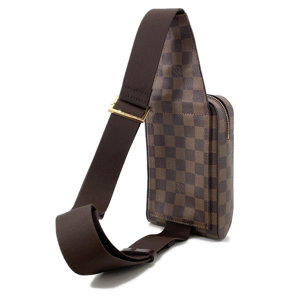 Louis Vuitton Belt Bag Damier Ebene Brown Red — view 2