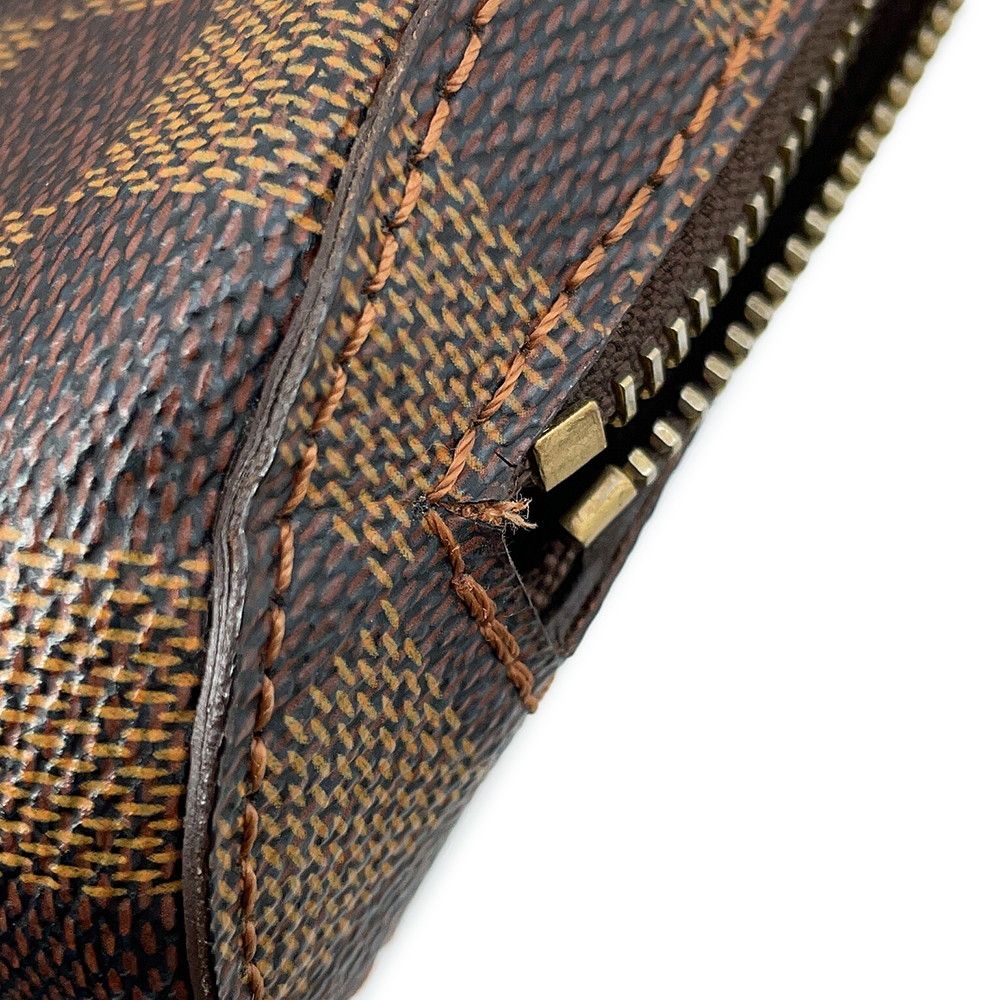 Louis Vuitton Belt Bag Damier Ebene Brown Red — view 9