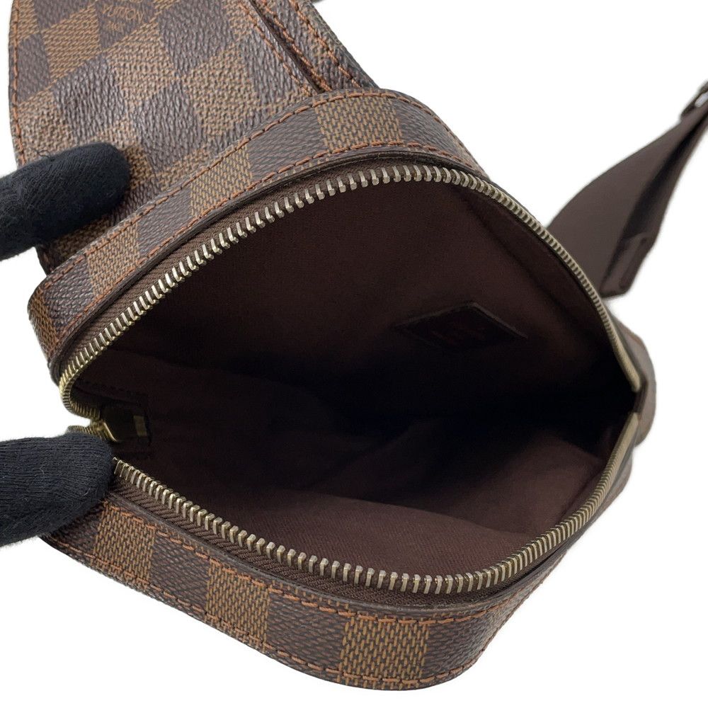 Louis Vuitton Belt Bag Damier Ebene Brown Red — view 6