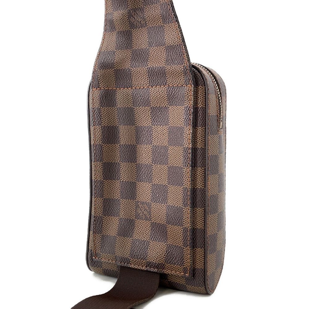 Louis Vuitton Belt Bag Damier Ebene Brown Red — view 3