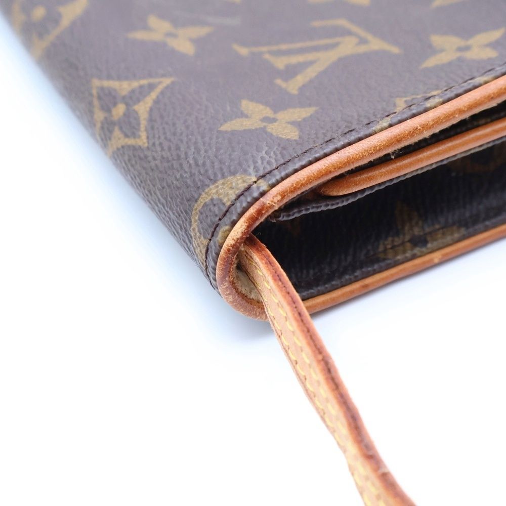 Louis Vuitton Monogram Pochette Twin GM Shoulder Bag Mini Brown — view 5