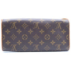 Louis Vuitton Monogram Pochette Twin GM Shoulder Bag Mini Brown — view 2