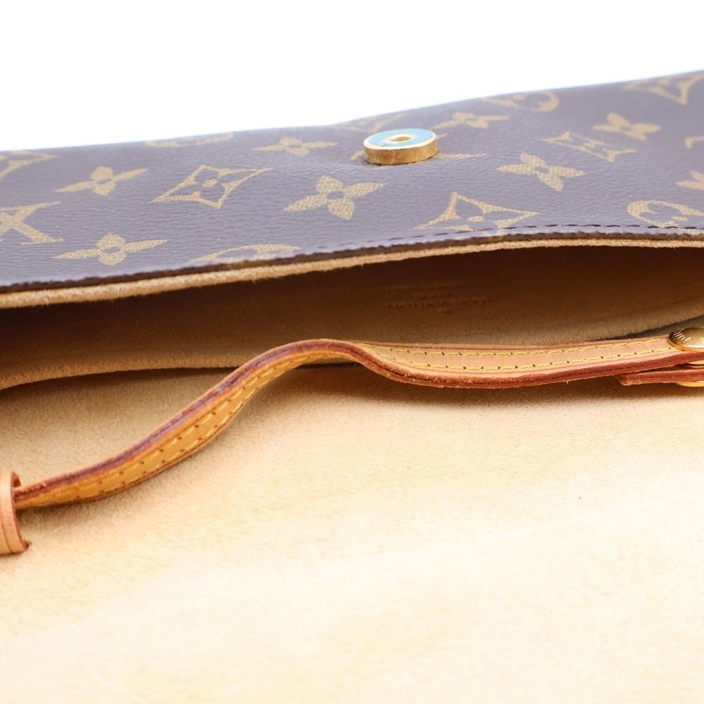 Louis Vuitton Monogram Pochette Twin GM Shoulder Bag Mini Brown — view 4