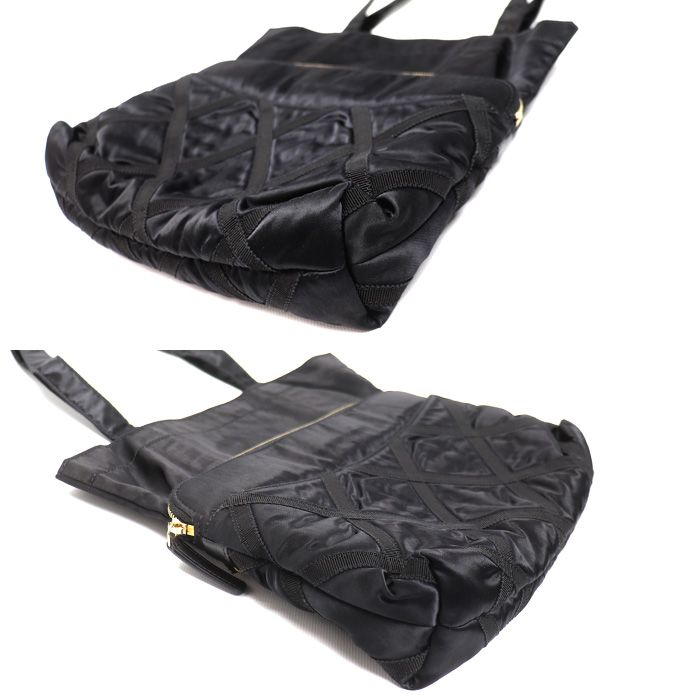 Chanel Quilted Grosgrain 2-Way Tote Black — view 3