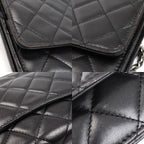 Chanel Chain Wallet Lambskin Shoulder Bag Black — view 8