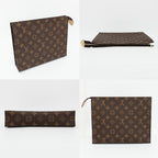 Louis Vuitton Trio Posh Toilette LV Monogram Pouch Brown Gold — view 2