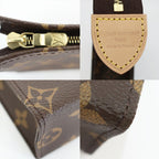 Louis Vuitton Trio Posh Toilette LV Monogram Pouch Brown Gold — view 8