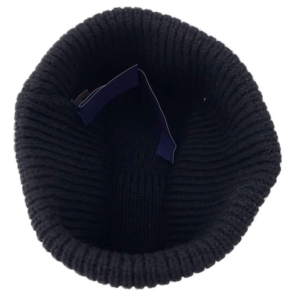 Louis Vuitton Knit Hat Beanie LV Headline Wool Noir Black — view 4