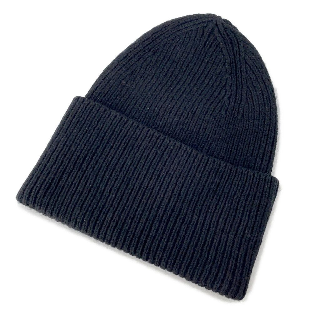 Louis Vuitton Knit Hat Beanie LV Headline Wool Noir Black — view 3
