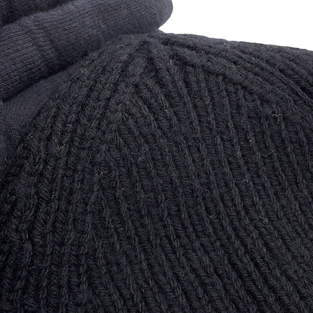 Louis Vuitton Knit Hat Beanie LV Headline Wool Noir Black — view 6