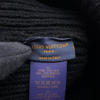 Louis Vuitton Knit Hat Beanie LV Headline Wool Noir Black — view 7