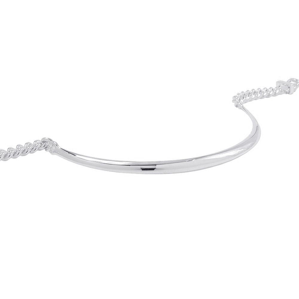 Hermes Necklace Book le Inflexible Silver PM 44 — view 2