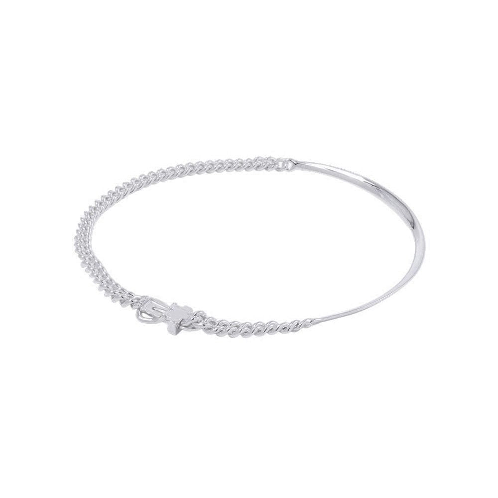 Hermes Necklace Book le Inflexible Silver PM 44 — view 3