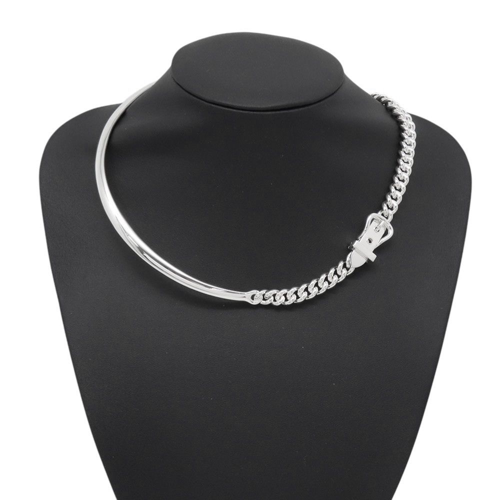 Hermes Necklace Book le Inflexible Silver PM 44 — view 4